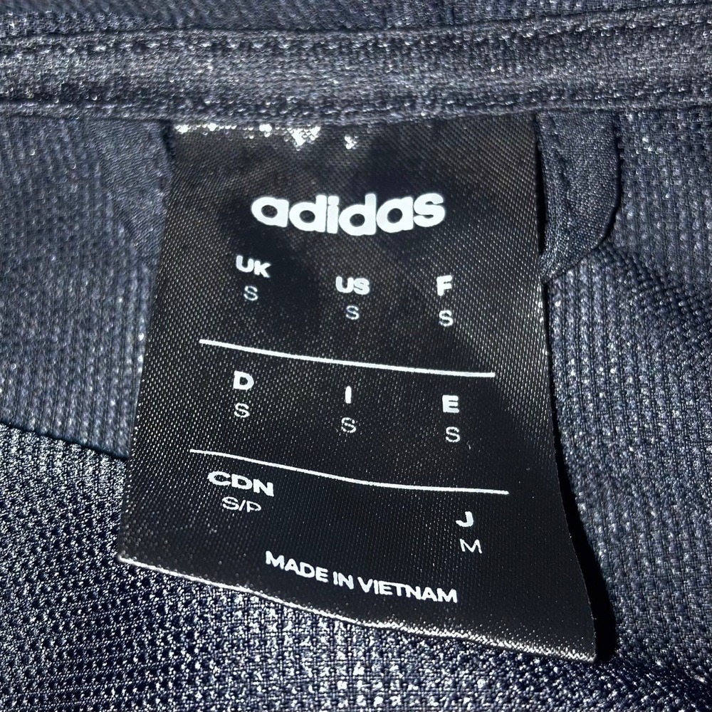 Adidas Windbreaker Jacket Mens Small Black 3 Stripe Trefoil Hoodie Gorpcore - Picture 7 of 10